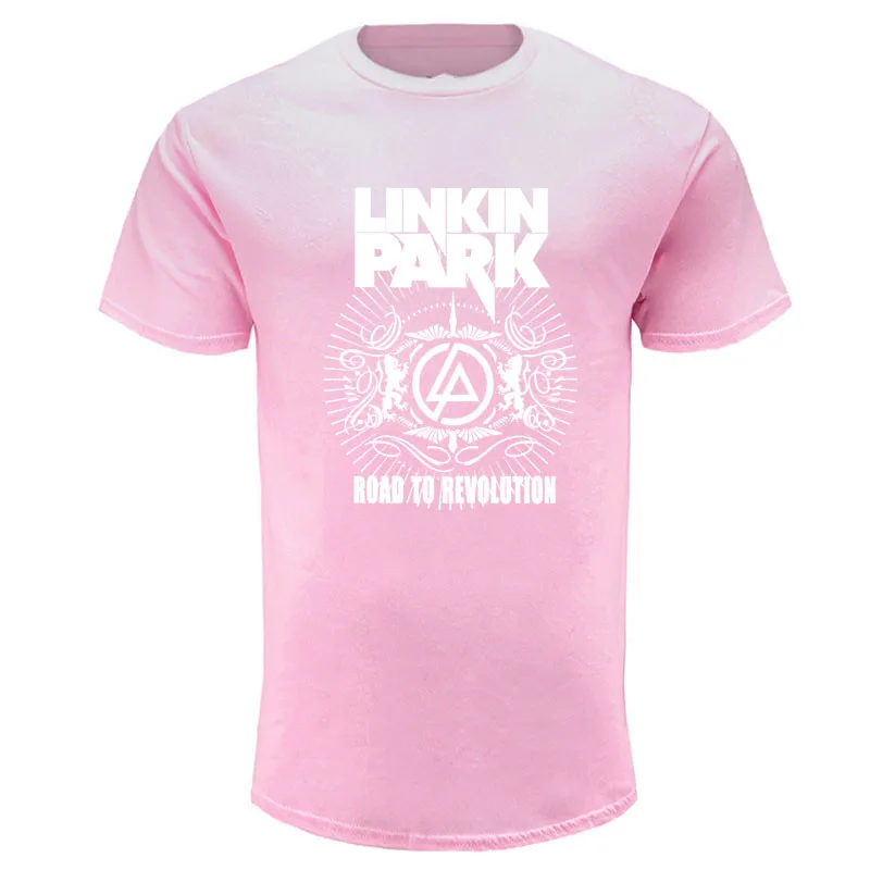 2019 летняя модная футболка с коротким рукавом Linkin park Мужская хлопковая принтом