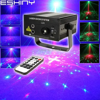 

Mini Blue Led Red Green Laser 48 Patterns Projector Bar DJ Lighting Dance Birthday Disco Party Stage Effect Light show T95N8