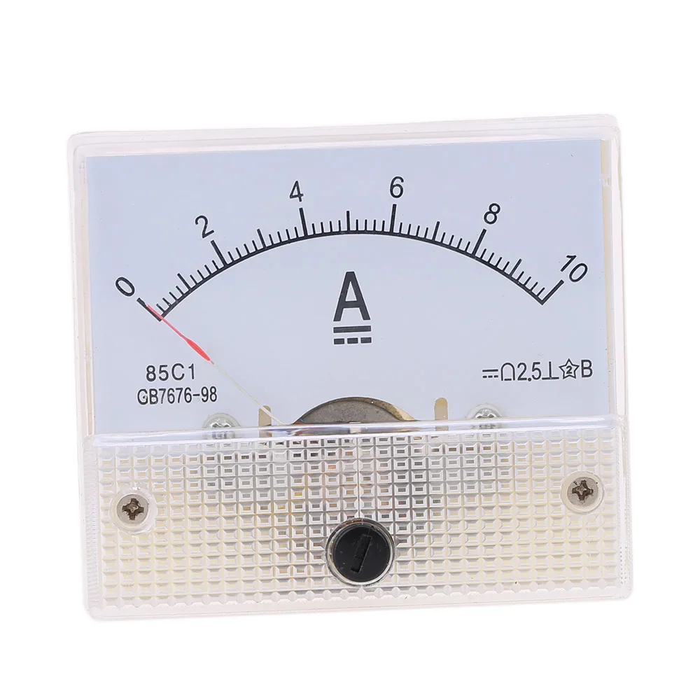 DC 0 10A Durable Mini Analog Ammeter Current Panel Ampere Meter Tester