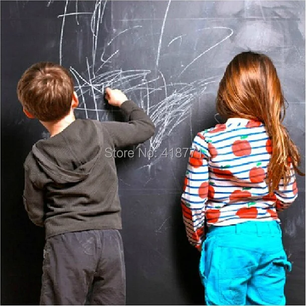 100 PCS/lot Free Shipping, 45*200CM Vinyl Diy Whiteboard, Blackboard