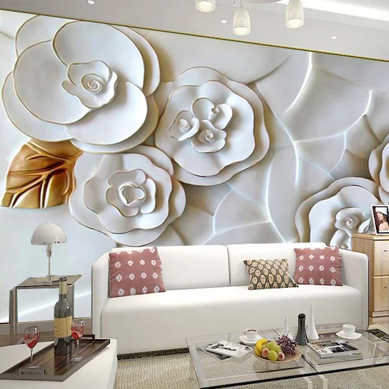 Moderne korte 3d behang voor woonkamer sofa tv achtergrond muur ... Moderne korte 3d behang voor woonkamer sofa tv achtergrond muur ...