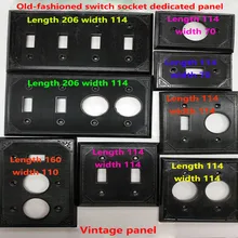 Old Switch Panel Two Position Switch Socket Cover 114 114 Series Socket Panel