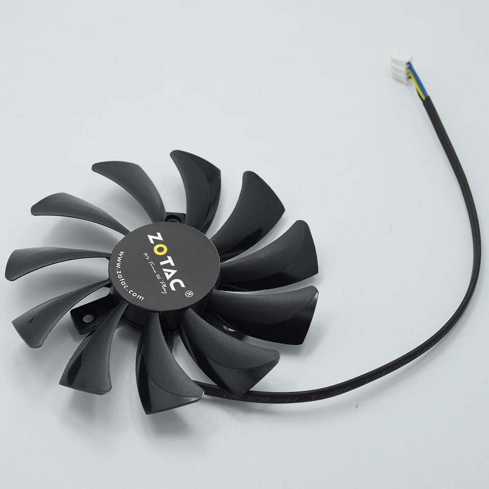 

New 85mm DC 12V Cooler Fan Replacement For Zotac Nvidia GTX1060 6GB MiNi GTX 1060 3GB T129215SH HP RX480 Graphics Card Cooling