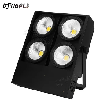 

2pcs/lot 4x100W 4 Eyes LED Blinder Light COB Cool And Warm White LED High Power Professional Stage Lighting For Party Dance