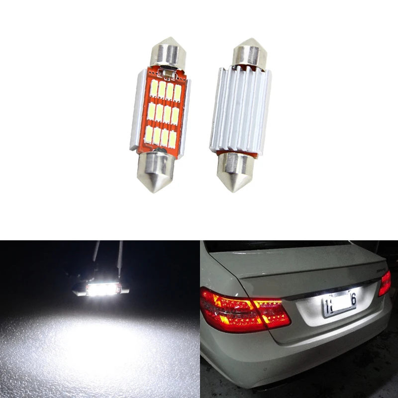 

Pack CAN-bus 36MM C5W 6418 White Car Led Number License Plate Light Bulbs For Benz W211 W203 W210 W212 W209 W169 W208 AMG