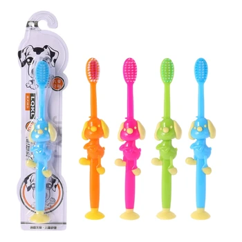 

4pcs Cute Cartoon Bear Soft Baby Child Toothbrush Oral Cleaner Dental Tool Oral Hygiene Toothbrush Random color