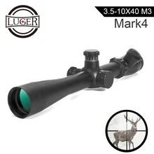 LUGER MARK 4 3,5-10x40 M3 прицел тактическая оптика красный зеленый Mil-Dot Сетка с подсветкой охотничий прицел для страйкбола Воздушный пистолет