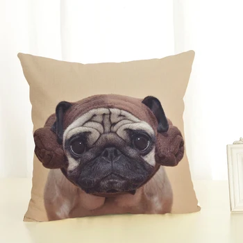 

New cool dog series house decorated sofa cushions pillow sets cotton linen pillow
