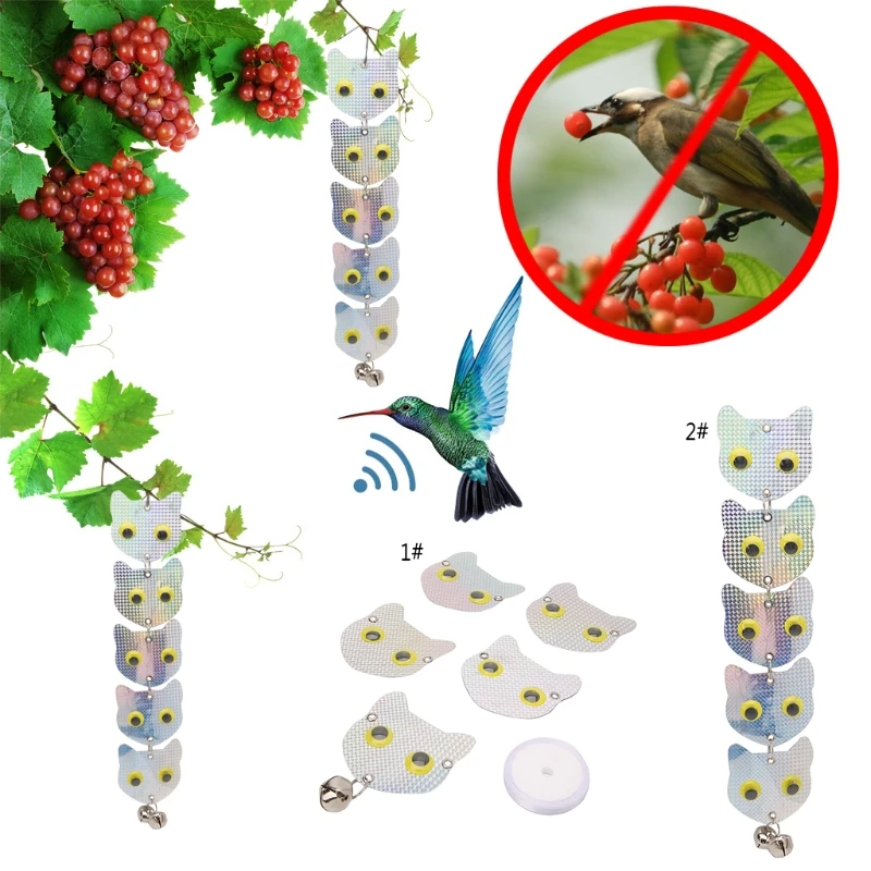 Bird Repellent Reflective Discs Hanging Device To Keep Bird Away Flash