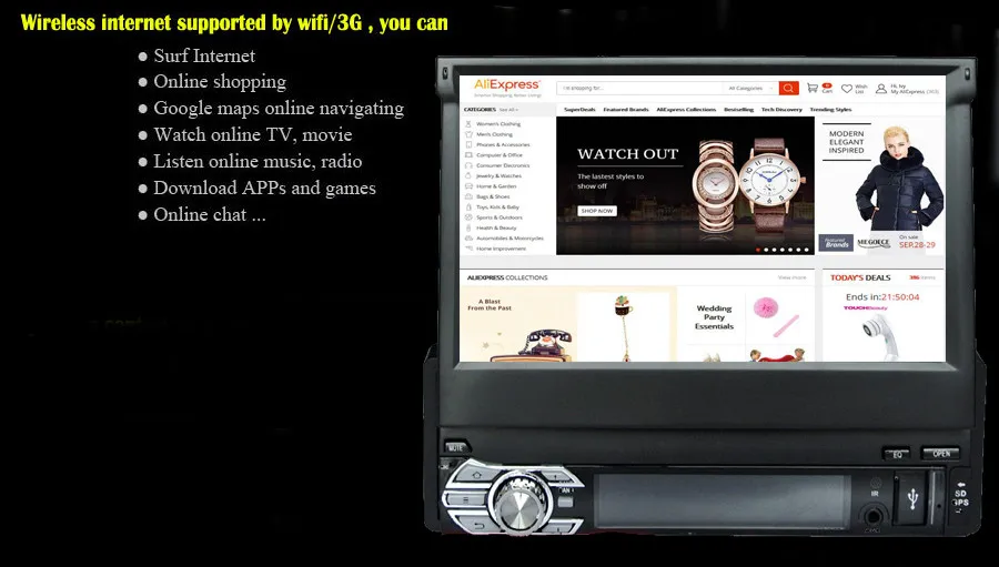Excellent Free shipping 1 DIN andriod Car DVD / GPS /MP5/ MP3 / usb / player Bluetooth Handsfree Rearview after Touch screen hd system 5