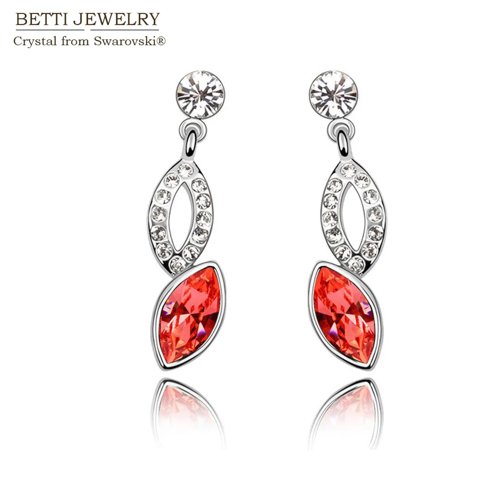 

2016 gift for girlfriend! Charming pendant earrings With Genuine Crystals From Swarovski for mother's Day gift Bijoux Wholesale