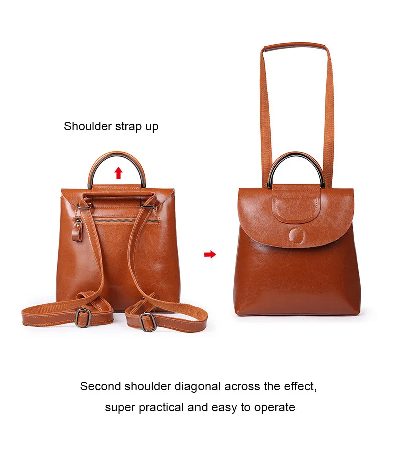 DIENQI натуральная кожа Для женщин рюкзак, сумка через плечо роскошный женский рюкзак школьный коричневый Винтаж женские рюкзак для девочек