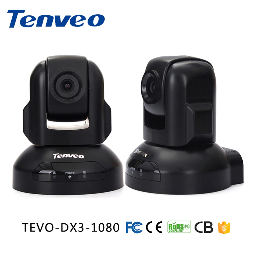Tenveo DX3-1080 HD 1080 p 3X التكبير USB كاميرا فيديو PTZ للمؤتمرات USB التوصيل والتشغيل PTZ فيديو عرض 2.1 ميجا بكسل