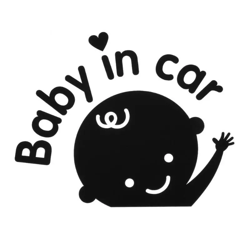 Милый мальчик ребенок в окна автомобиля Стикеры Авто Грузовик декоративная наклейка черный
