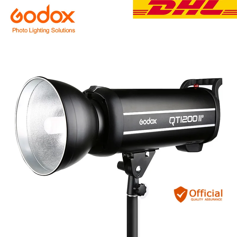 DHL Godox быстрее серии qt-1200iim 1200ws высокое Скорость синхронизации Godox 2.4 г Беспроводной x Системы Профессиональные студийные вспышки Мощность gn102