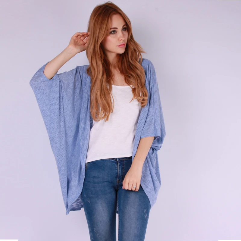 

Spring Autumn Coats New Women Batwing Sleeve Jackets Solid Open Stitch Coat Casual Bat Cardigan Jacket Knit Sweater S-3XL