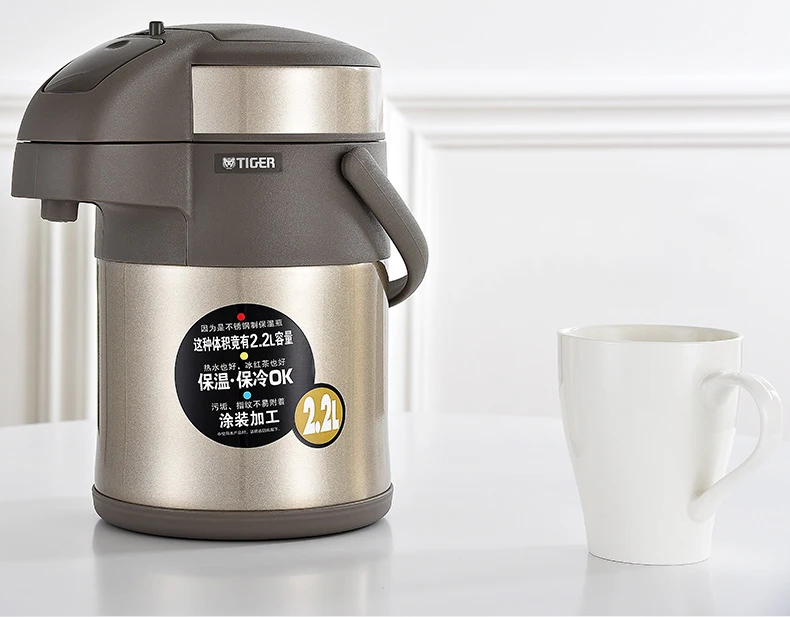 

2.2L Thermal Insulation Kettle Household Stainless Steel Thermos Bottle Air-Pressure Type Hot & Cold Thermos Flask MAA-A22C