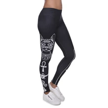 Зимние женские леггинсы с 3D принтом египетского кота, тонкие джеггинсы, сексуальные леггинсы, новинка, леггинсы для фитнеса, Calzas Mujer, мягкие леггинсы для девочек