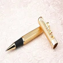 JINHAO 1200 Золотая Роскошная деловая Средняя Ручка-роллер, новая офисная деловая школьная Ручка