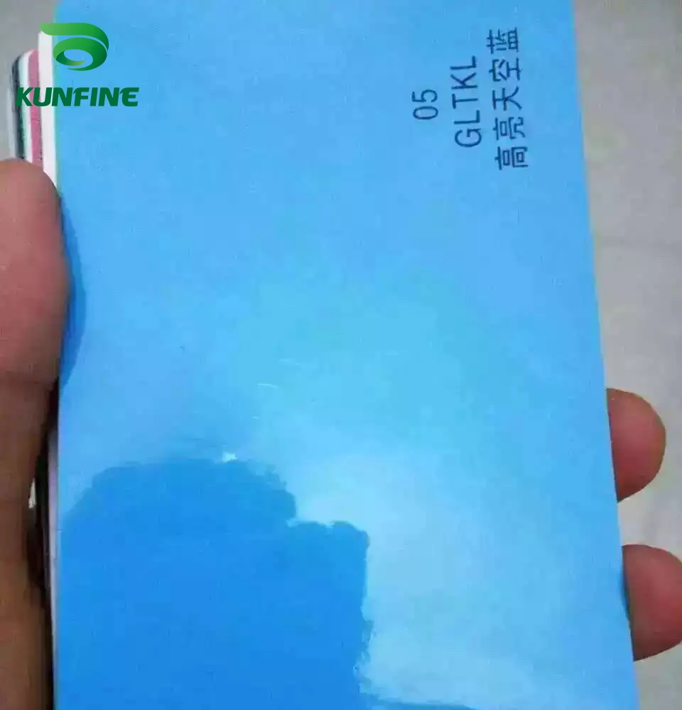 Car Vinyl film Body Sticker Car sticker Supper gloss sky blue (9)