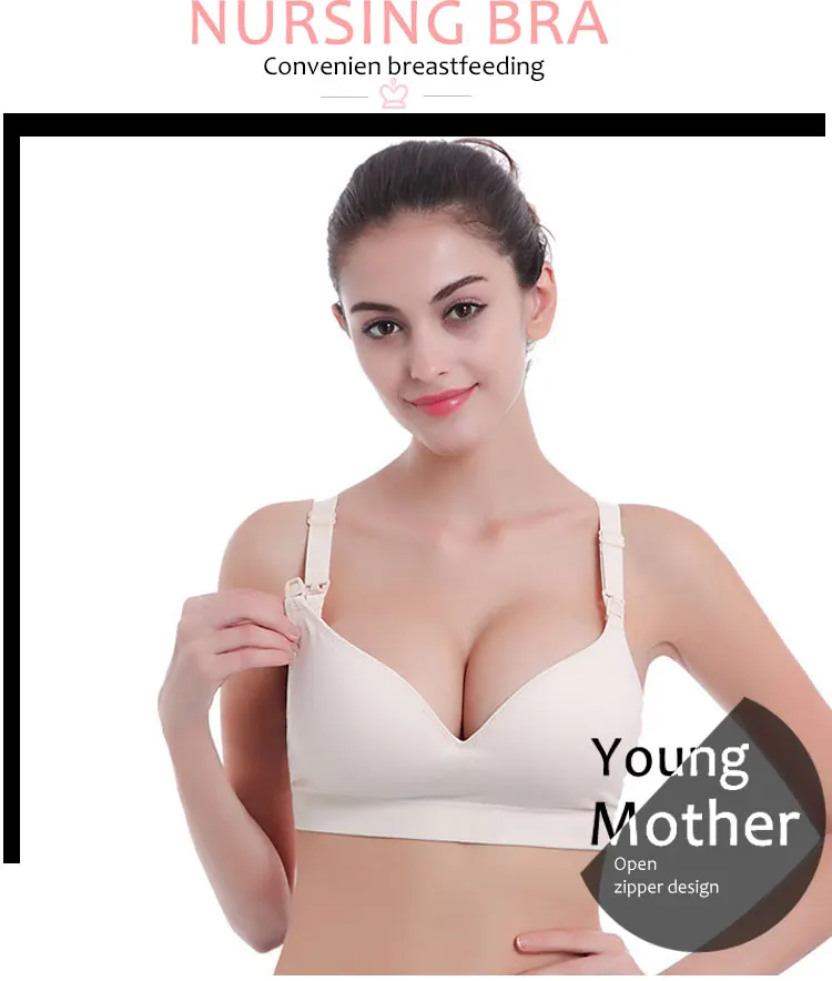 Front Buckle Bra 100% Cotton Pregnancy Clothes Pregnancy Breastfeeding Bras Maternity Wear Brassiere Underwear 5c Nursing AB (7)