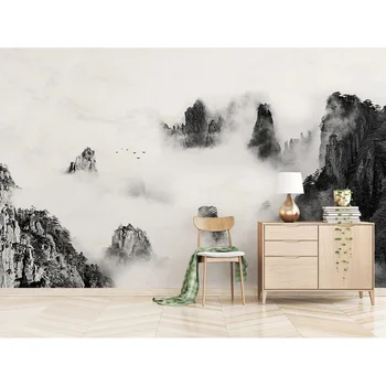 

Home Decor Wall Papers 3D Painted Chinese Landscape Photo Wallpaper Mural Living Room Bedroom Self Adhesive Vinyl/Silk Wallpaper