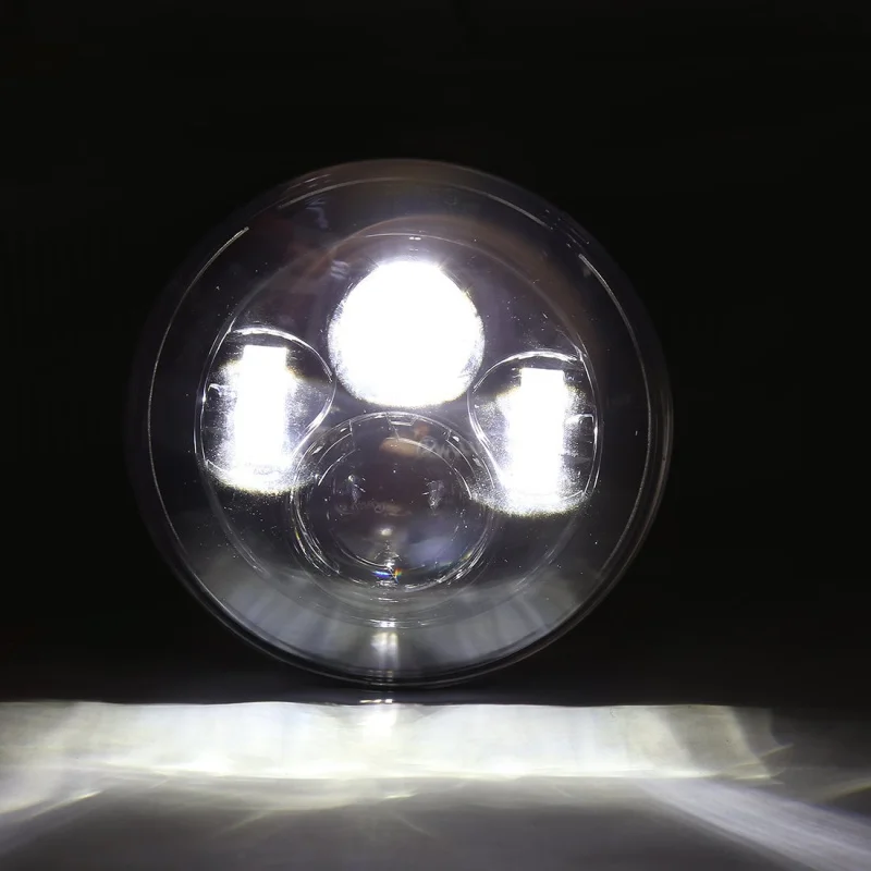  FADUIES Black 7 inch LED Headlight 40W H4 High low Beam For Jeep Wrangler JK 2 Door 4 Door LandRove - 32795401007