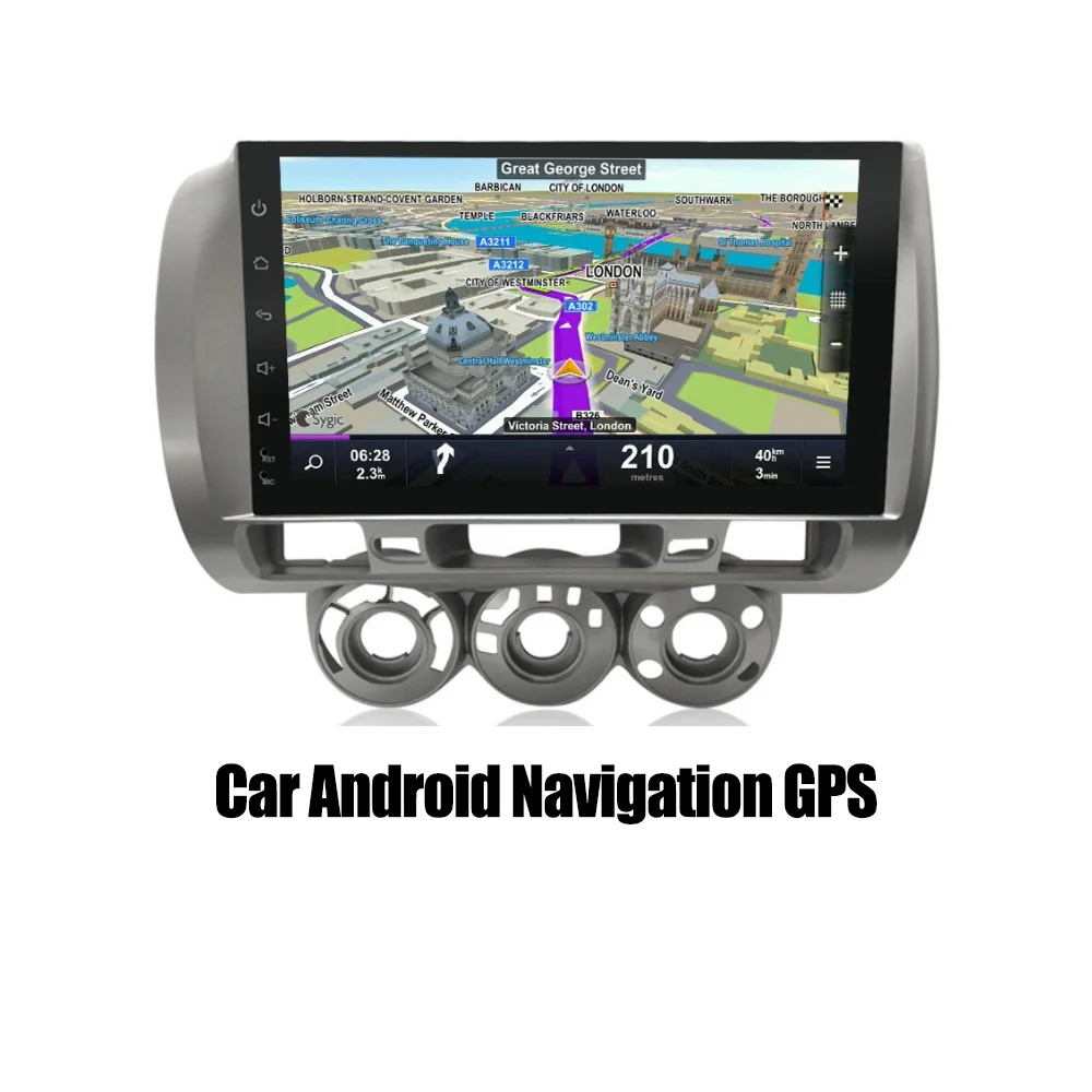 YESSUN For Honda Fit 2001~2008 Car Android Carplay GPS Navi maps Navigation Player Radio Stereo no CD DVD BT HD Screen - Color: Machine
