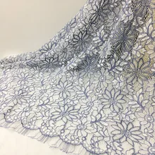 LASUI 1,5 м* 1,5 м = 1 шт. Новое высококачественное голубое и белое полотно французское кружево французские кружева с ресничками Ткань DIY для платья C0178