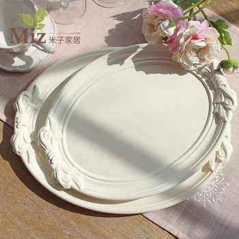 

Modern Home Decor Creative Bow Wooden Tray Fruit Dish Home Decoration Accessories High Quality Handmade Craft Coffee Plates