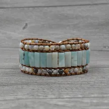 Крест-границы браслет аксессуары поставки натуральный камень Бусины lap три слоя браслет amazon браслет