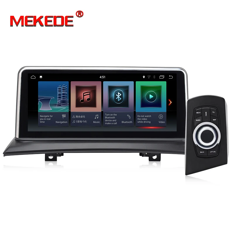Perfect MEKEDE IPS Screen Android 9.0 4+32G Car GPS Navi Screen For BMW X3 E83 2003-2009 Multimedia Recorder BT WIFI Google 4+32G RAM 3