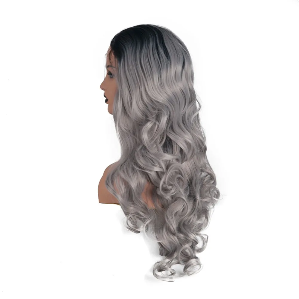 ombre grey lace front wigs (14)