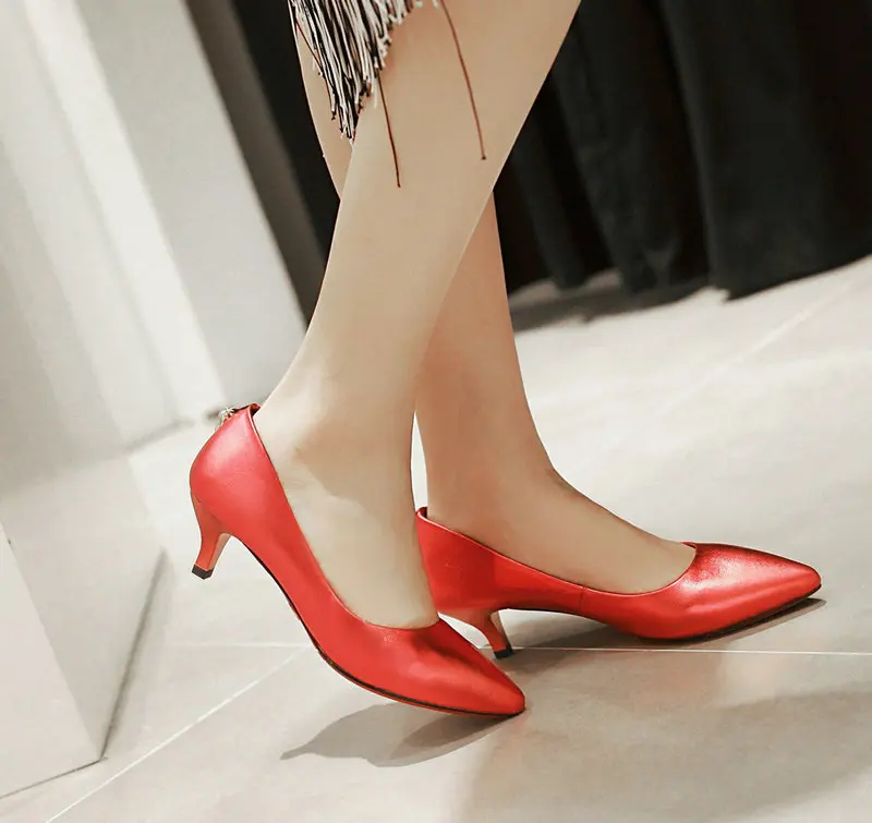 comfy red heels