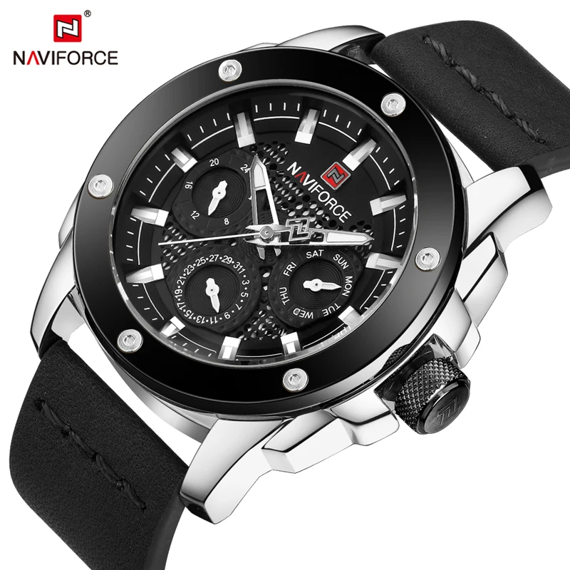 

NAVIFORCE Luxury Famous Brand Man's Watches Fashion Elegant Quartz Wristwatch Leisure Army Military Design Men Clock Uomo Watch