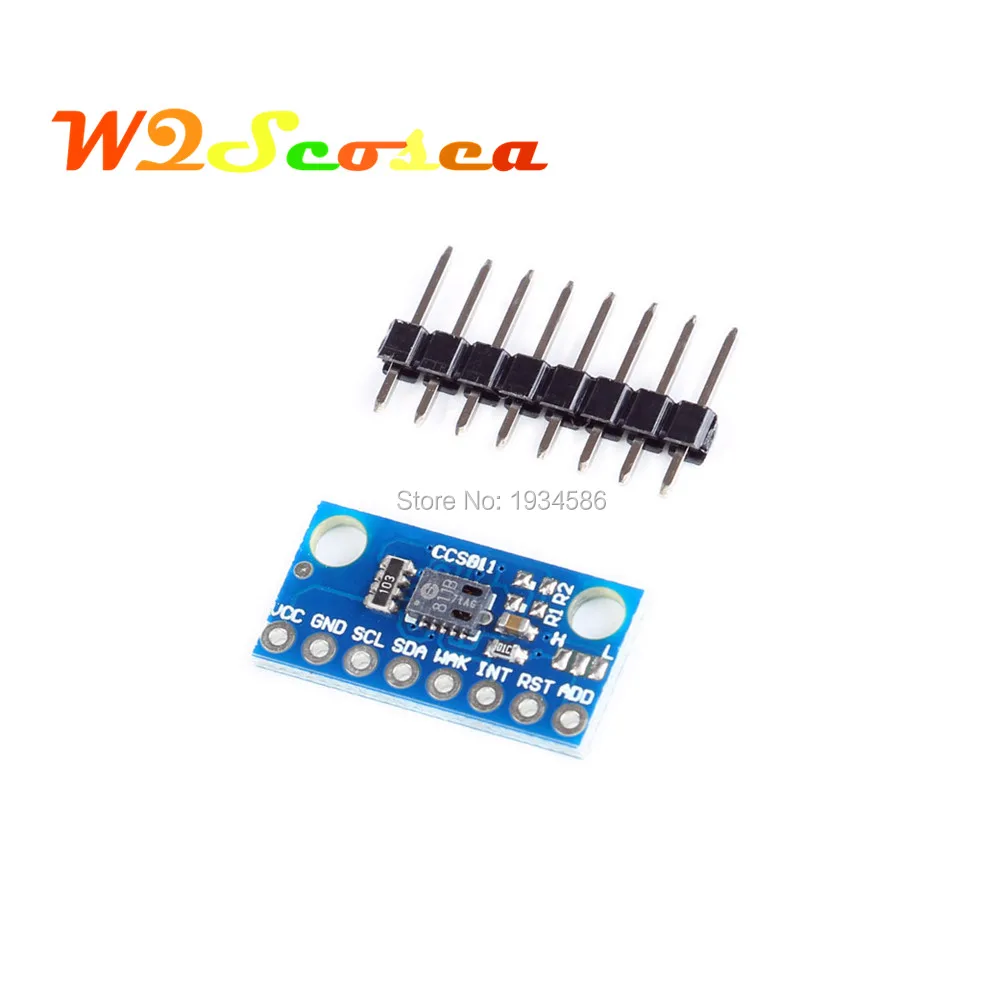 

WS16 Monitoring Air Quality Numerical CCS811 Carbon Monoxide CO Cov VOCs TVOC CO2 Gas Sensors Detection Module For Arduino