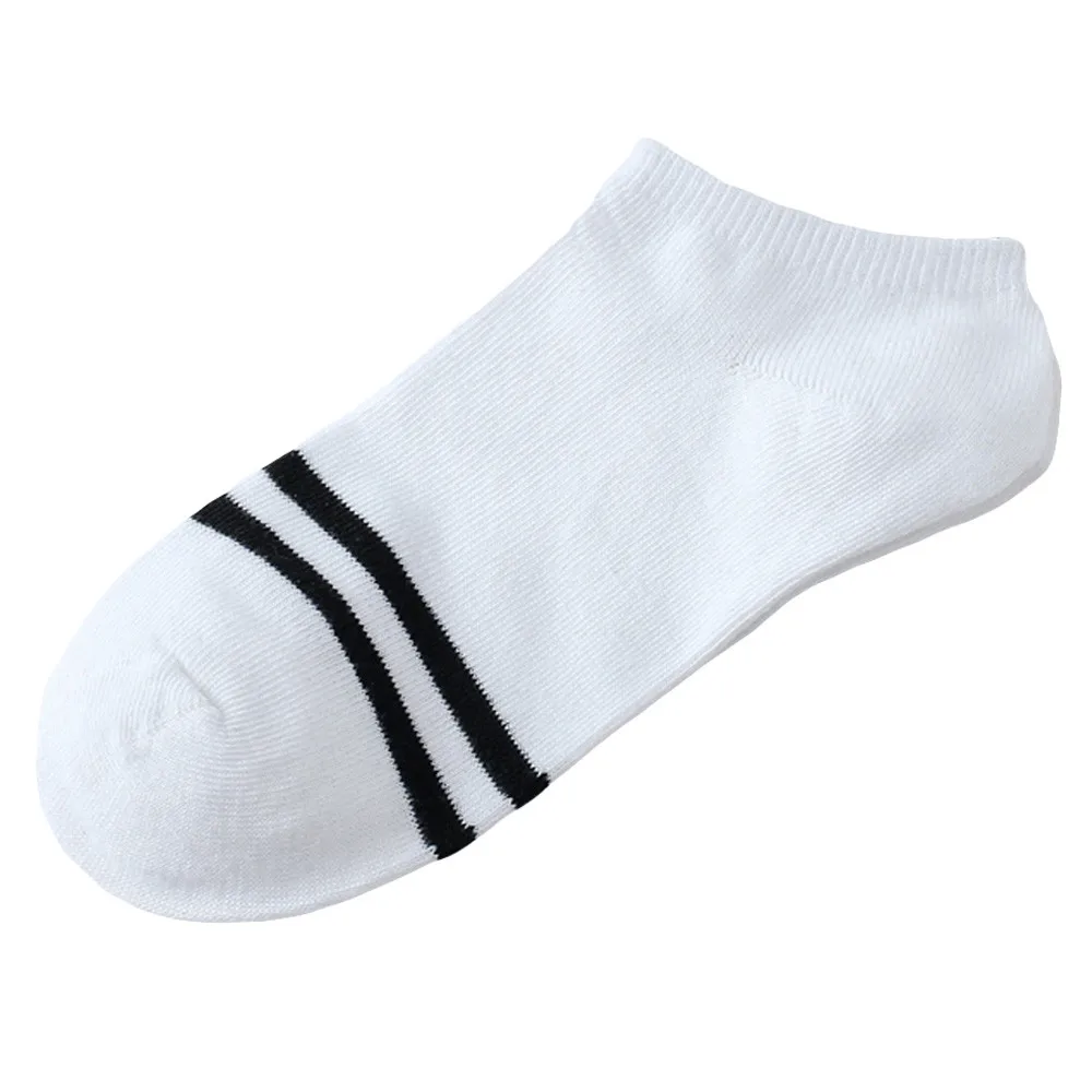 Женские креативные хлопковые носки в стиле хип-хоп, в полоску, для скейтборда, удобные носки - Цвет: White