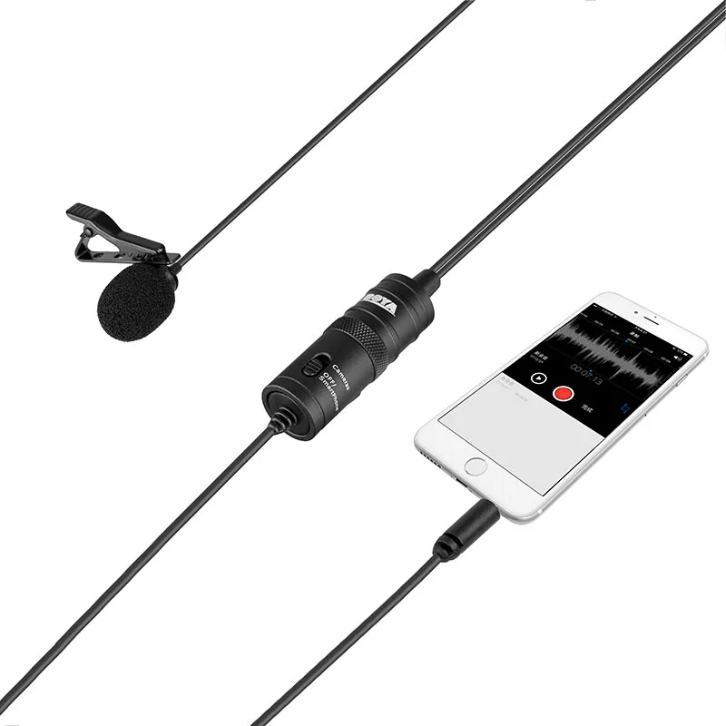 Петличный микрофон BOYA BY M1 Mic для смартфона iPhone X XR XS Max 8 plus Huawei mate 20 телефон DSLR