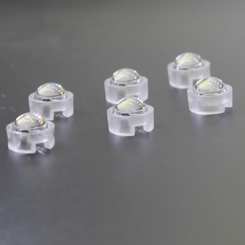50pcs 13mm IR LED 15 30 45 60 90 100 Degree 13mm Mini LED PCB Angle Lens for 1W 3W 5W LED Lamp Convex Lenses