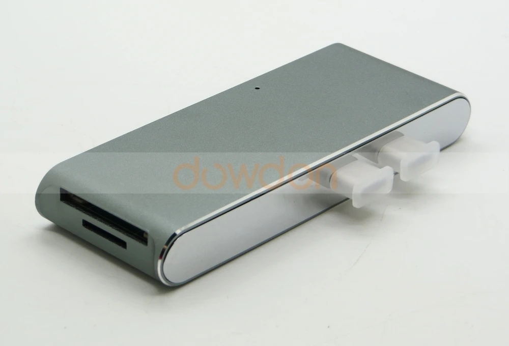 Многофункциональный двойной зарядный порт type C+ адаптер HDMI 4 K+ 2 порта USB 3,0+ микро SD/SD концентратор-Картридер для нового MacBook