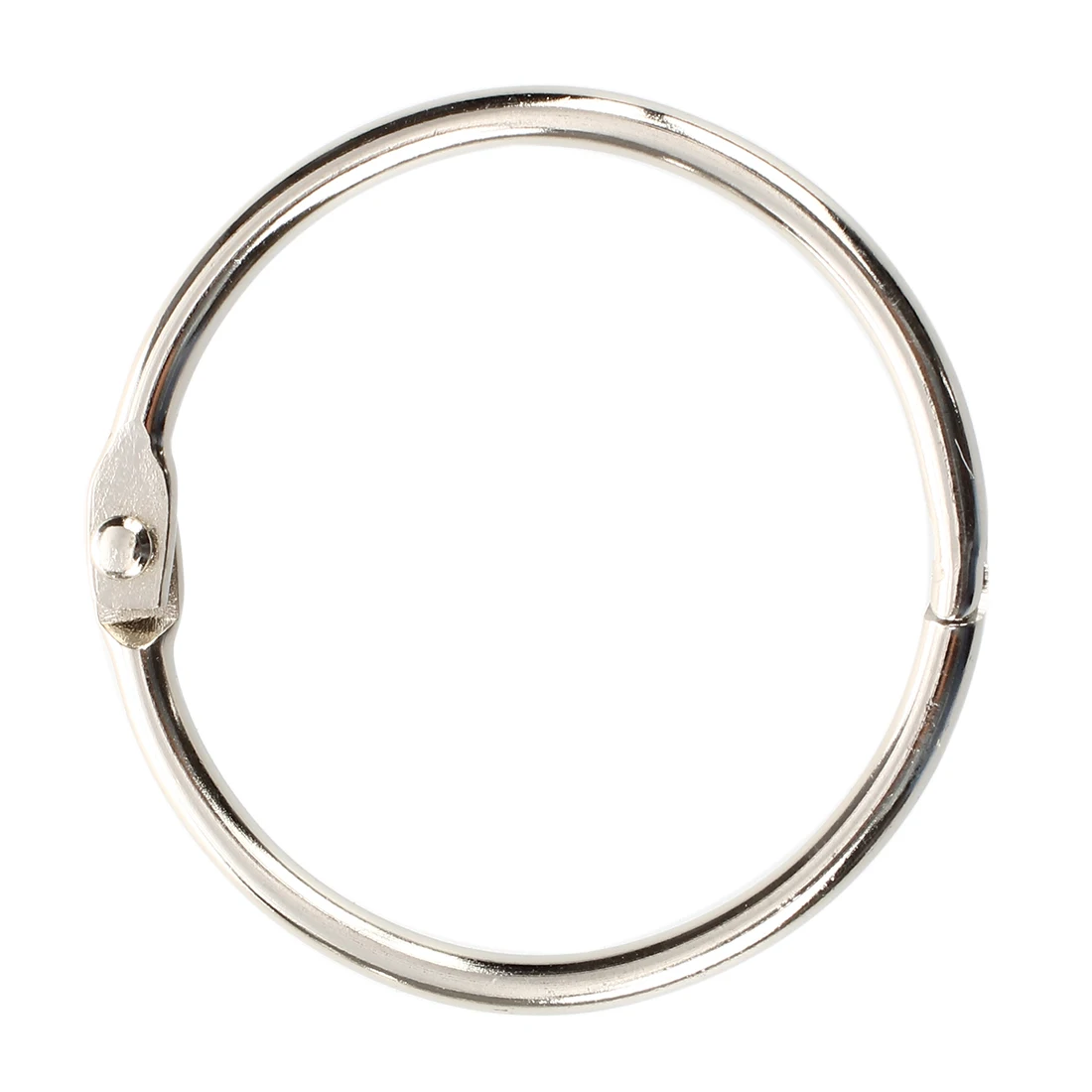 

Wholesale 5pcs of 20 Pcs Stationery Metal Staple Book Binder Loose Leaf Snap Rings Keychains