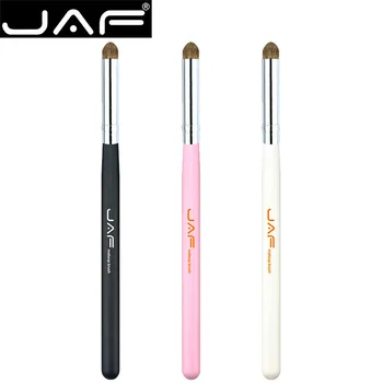 

JAF Brand Super Soft Pony Hair Pink Eye Shadow Brush Portable Cosmetic Brushes for Eye Make Up Silver Aluminum with Wood Handle