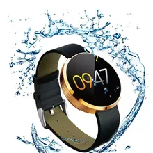 Новинка года KDM360 Смарт-часы для спортивные с кожаным ремешком Сталь циферблат совместим с Android и IOS BT 3,0+ 4,0 IP53 на каждый день из водонепроницаемого материала