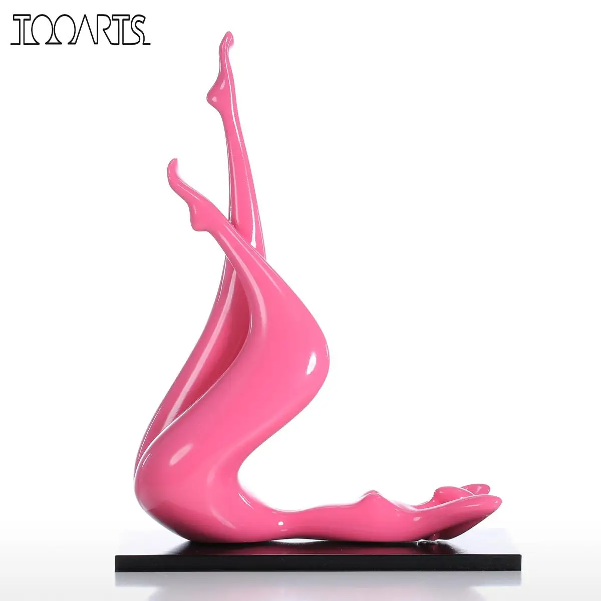 

Tooarts Tomfeel Girl Figurines Leisure Resin Sculpture Home Decor Modern Art Figurine Gift Human Statue for Home Office