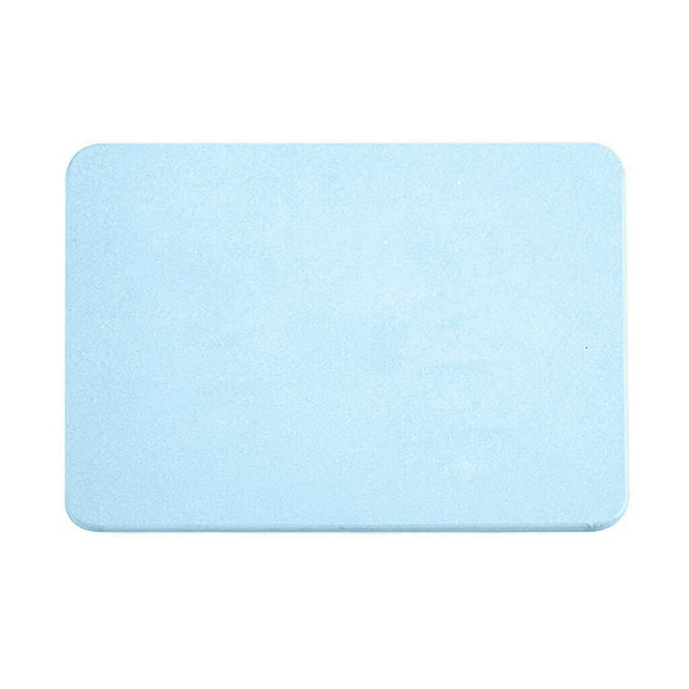 Горячая ванная комната Ванна Душ коврик нескользящий коврик с диатомовой земли Антибактериальный супер абсорбент NDS66 - Цвет: blue M