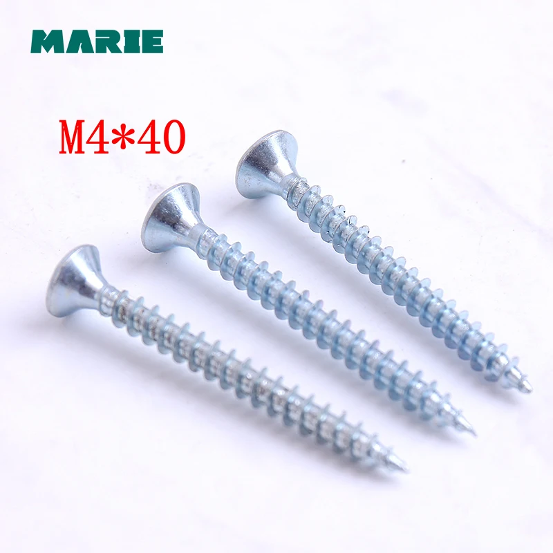 High quality Flat Head Self Tapping Screw Iron Phillips Screws Countersunk Bolts M4