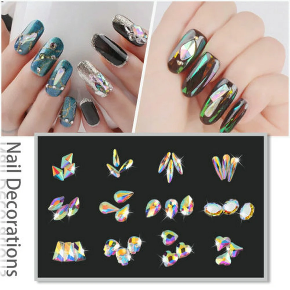 

20pcs/Sets New 3D Rhinestones Diverse DIY Charming Mix Nail Art Decoration Gel Glitter Nail Art Decoration ozdoby do paznokci