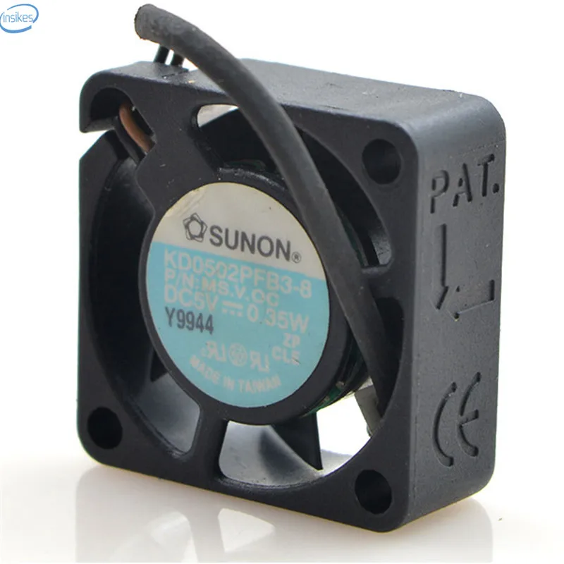 

Sunon KD0502PFB3-8 Computer Case Cooling Fan DC 5V 0.35W 0.06A 2510 25*25*10mm 10000RPM 2 Wires