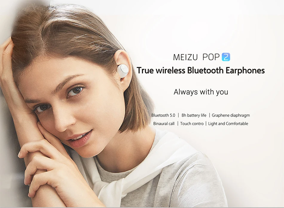 Meizu POP2 TW50S настоящие беспроводные Bluetooth наушники IPX5 Водонепроницаемые Мини Спортивные Bluetooth 5,0 наушники-вкладыши для телефона гарнитура POP2