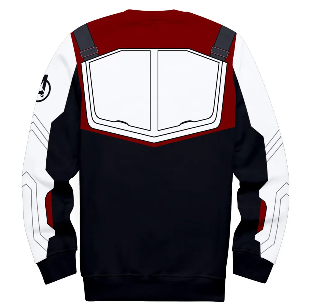 Avengers Endgame Quantum Realm Captain America Hoodies Cosplay Costume Sweatshirt for adult